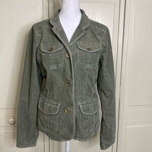 L.L. Bean Olive Green Corduroy Jacket